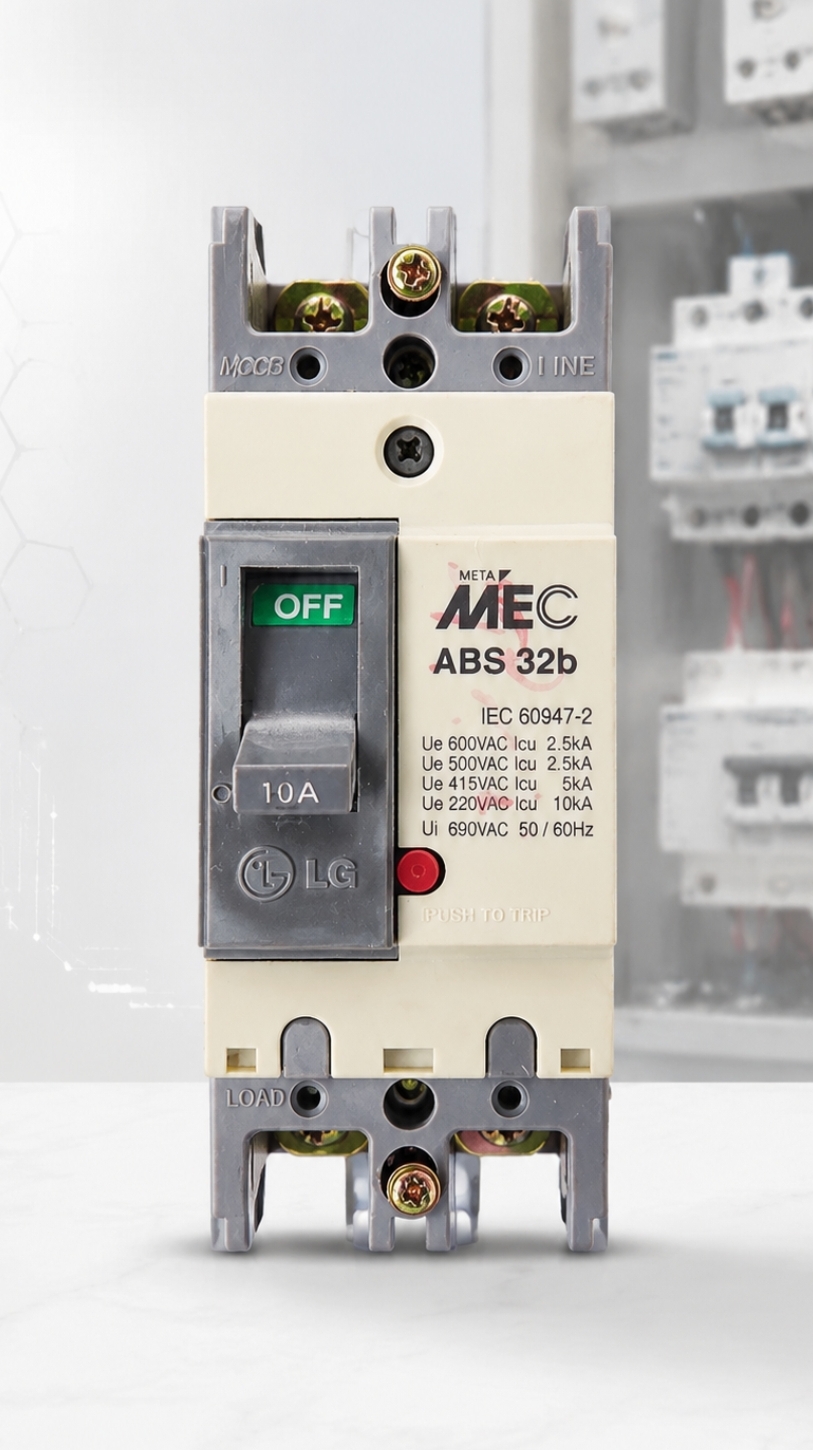 کلید اتوماتیک 10 آمپر LG MEC مدل ABS32b